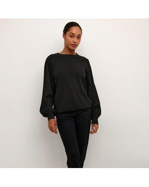 Kaffe Strickpullover KAlone Knit - Schwarz