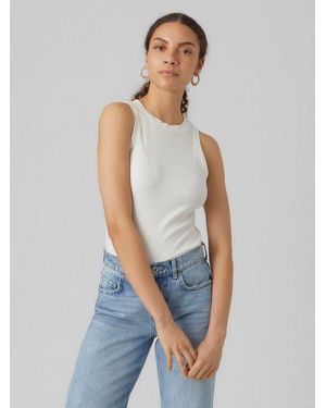 Vero Moda Tanktop Vmlavender Sl Top Vma Jrs Noos Mit Rundhalsausschnitt - Blau