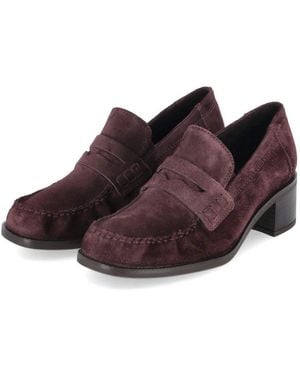 Paul Green Hochfrontpumps Trotteur 1260-004 Damen Rauleder Slipper - Braun