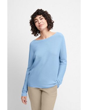 Cinque Strickpullover Ciella_Ls Rundhalsausschnitt, Regular Fit - Blau