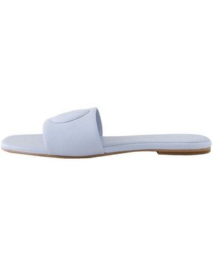 Ted Baker Pantoletten Aus Leder Mules - Weiß