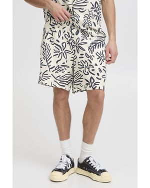 Solid Leinenhose SDLIAM Lässige Leinenshorts - Weiß