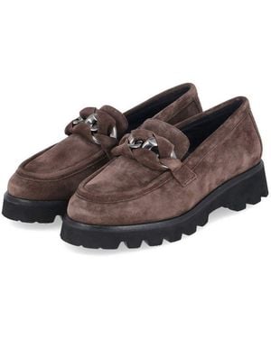 Sioux Slipper Loafers 40546 Damen Rauleder Slipper - Schwarz