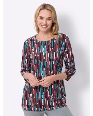 Sieh an! T-Shirt Longshirt - Blau