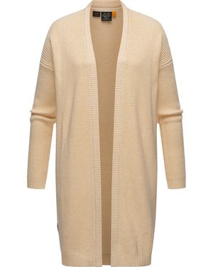 Ragwear Strickjacke Nadina Schicker Cardigan in Strick - Natur