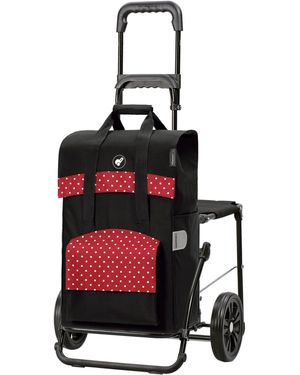 Andersen Einkaufstrolley Komfort Shopper Polly rot - Schwarz