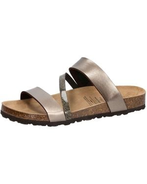 Lico Pantolette Bioline Glitter Hausschuh - Braun