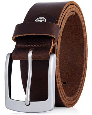 Lindenmann Ledergürtel - Braun