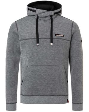 Timezone Kapuzenpullover HI-TECH HOODY aus BPolyestermix - Grau