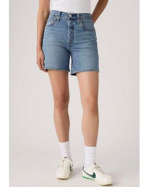 Levi's Shorts 501 Mid Thigh Short Im Five-Pocket Style - Blau
