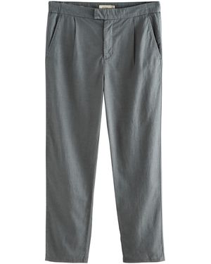 Next Leinenhose Signature Hose aus weichem Lyocell (1-tlg) - Grau