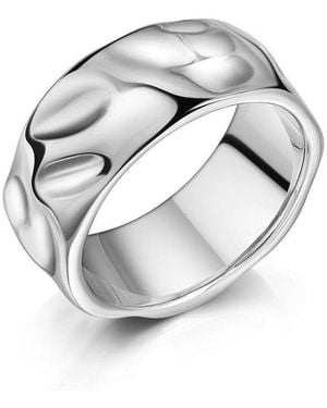 Zeeme Fingerring Edelstahl Hochglanzpoliert - Schwarz
