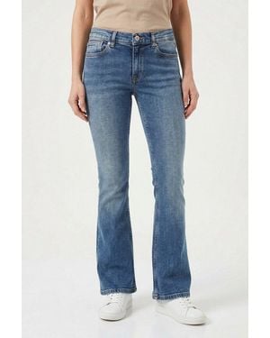 HUGO Bootcut-Jeans Getti Ausgestelltes Bein, Elastisches Denim - Blau