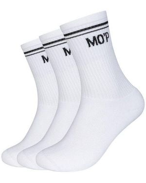 Marc O' Polo Socken (3 Paar) Mit Weicher Rippenqualität - Weiß