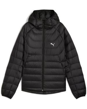 PUMA Daunenjacke Packlite Hooded Down Jacket Mit Kapuze, Mit Warmcell Isolierung, Mit Windcell Technologie - Schwarz