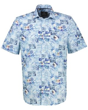 Lerros Kurzarmhemd HEMD 1/2 ARM - Blau