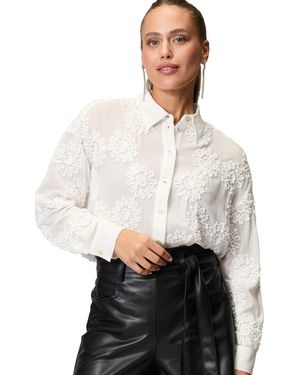 Zero Hemdbluse mit Stickerei - Weiß
