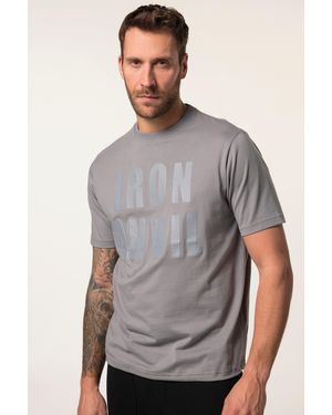 JP1880 T-Shirt Bauchfit Fitness Halbarm Iron Anvil - Grau