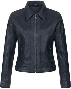 Rock Creek Lederjacke - Blau