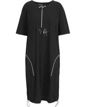 Doris Streich Jerseykleid mit dekorativen Zippern keine/nicht relevant - Schwarz