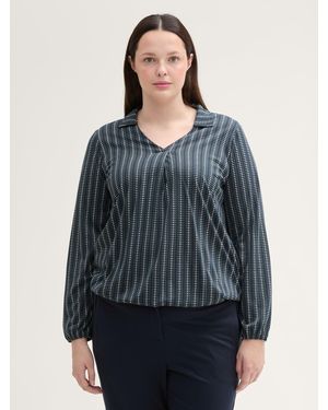 Tom Tailor TOM TAILOR Langarmshirt Plus Size - Grau