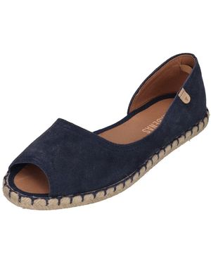 Verbenas Cruz Espadrille Serraje Marino - Blau