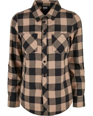 Urban Classics Flanellhemd - Schwarz