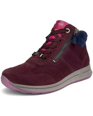 Ara Osaka Schnürboots Herbstboots, Mit Beidseitigen Reißverschlüssen, H-Weite (Sehr Weit) - Braun