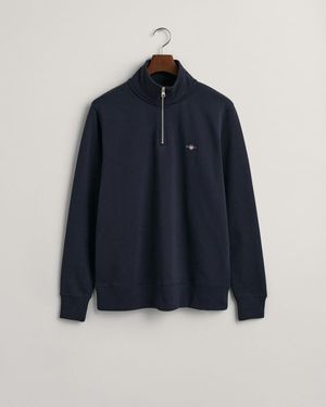 GANT Sweatshirt REG SHIELD HALF ZIP SWEAT - Blau