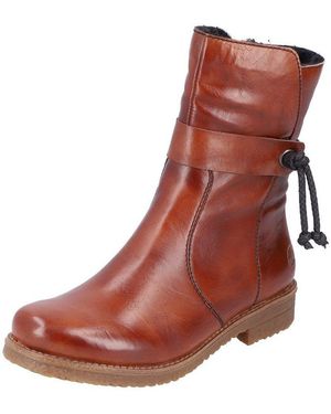 Rieker Winterstiefelette Mit Zierkordel - Rot