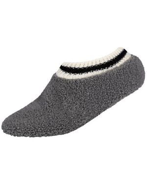 S.oliver Socken Hausschuh-Socken, Mit Teddy-Charakter - Grau