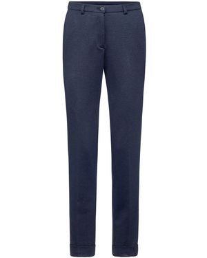Greiff CASUAL Jerseyhose Regular Fit Blau melliert