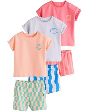 Next Shirt & Baby Oberteile und Shorts im -teiligen Set (6-tlg) - Pink