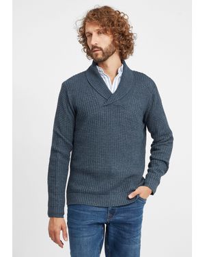 Solid Strickpullover SDMapari Strickpulli aus Grobstrick - Blau