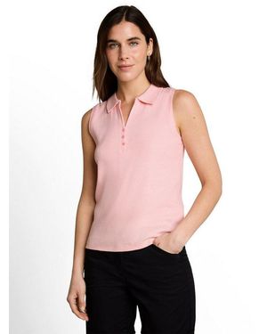 Tom Tailor Poloshirt Sommertop Gestreift Mit Polokragen - Rot