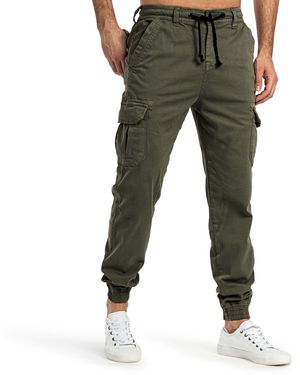 Sublevel Cargohose Cargo Hose Jeans Sweatpant Chino Jogginghose - Grün