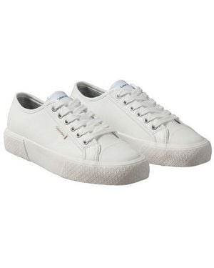 Calvin Klein Vulc Lace Up Low Lth Plateausneaker Schnürschuh, Halbschuh, Trendschuh Mit Logoschriftzug - Grau