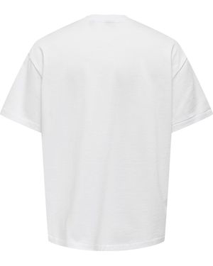Only & Sons T-Shirt Millenium (1-tlg) - Weiß