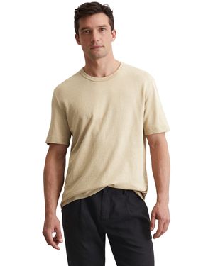 Marc O' Polo T-Shirt aus Leinen mit Bio-Baumwolle - Natur