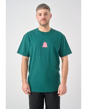 CLEPTOMANICX T-Shirt Boxy Tee Cleptomane mit lockerem Schnitt - Grün