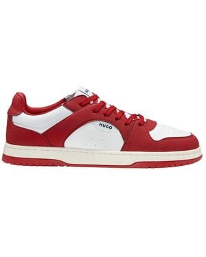 HUGO Hadrian_Tenn_Sfpuny Sneaker Mit Markenschriftzug - Rot