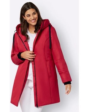 Sieh an! Allwetterjacke Longjacke - Rot