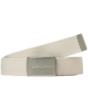 Jack & Jones Stoffgürtel Jaclondon Woven Belt Noos - Grau