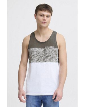Solid Tanktop Sdsion Ärmelloses Shirt - Weiß