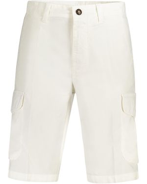 North Sails 5-Pocket-Hose Bermuda Shorts Weiß, Regular Fit, Mit Taschen und Verschluss - Natur