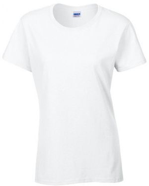 Gildan Rundhalsshirt Heavy CottonTM Ladies ́ T-Shirt - Weiß