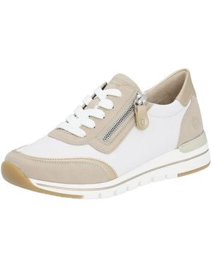 Remonte Keilsneaker Mit Kontrastbesätzen, Freizeitschuh, Halbschuh, Schnürschuh - Schwarz