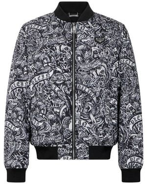 Philipp Plein Blouson Tattoo - Grau