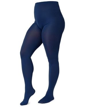 Merry Style Strumpfhose Damen Mikrofaser Strumpfhose Plus Size Ms 162 60 Den (1 St) - Blau