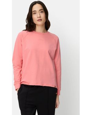 Camel Active Sweatshirt mit Raglanärmeln Langarm - Pink